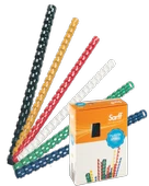 Sarff 10mm.SİYAH DELUX Plastik Spiral 100  Adet - 3