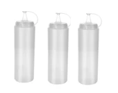 Şeffaf Sos Şişesi - 1000ML Dev Boy 3 Adet thumbnail 1