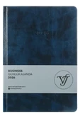Victoria's Journals Business 2026 Günlük Ajanda 17x24cm Sert Kapak Ivory 80gr. Ayraçlı Lacivert thumbnail 1