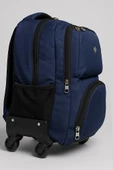 Çekçekli 4 Tekerlekli Sırt Çantası Lacivert 1175 thumbnail 2