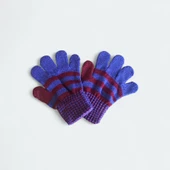 Çocuk Eldiveni Bordo Mavi Bebe Eldiven 1-4 Yaş thumbnail 2