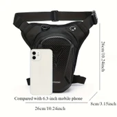 Lederax Motosiklet Bisiklet Scooter Bacak Çantası Bel Çantası LD617 - 6