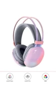 Kablosuz RGB Işıklı Kulak Üstü Bluetooth Kulaklık - 7