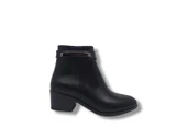 Zerhan 533 Kadın Siyah Tokalı Fermuarlı Alçak Topuklu Bot thumbnail 1