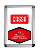 Cassa A4 Rondo Çerçeve Alüminyum 21X30 cm 1 Adet thumbnail 1