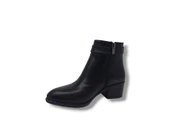 Zerhan 533 Kadın Siyah Tokalı Fermuarlı Alçak Topuklu Bot thumbnail 3