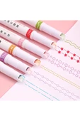 Desenli Silindir Fineliner Kalem Ve Desenli Mühür Kalemi 6'lı Hediyelik Kalem Seti thumbnail 2
