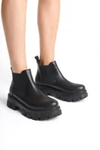 Ailuj  Kadın Siyah Günlük Lastikli Bot thumbnail 4