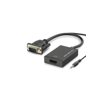 pilelistore Vga To Hdmı F Çevirici + Audıo 1080P Siyah HDX7794 - 1