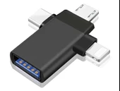 pilelistore ZR172 Siyah T Otg Çoğaltıcı Aparat - 1