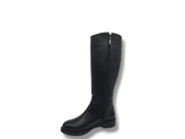 İzlife 232 Kadın Siyah Uzun Fermuarlı Alçak Topuklu Çizme thumbnail 2