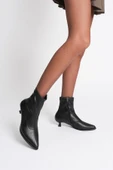 Anaira Kadın Siyah Topuklu Bot - 4