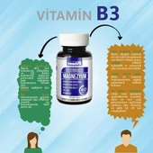 RESAVİT Magnezyum 3’Lü Form (Bisglisinat-Sitrat-Malat) + Vitamin (B2, B3, B6) 60 Bitkisel Kapsül - 1