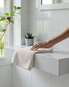 %100 Pamuk | Velune El & Yüz Havlusu | Kırık Beyaz | 50x85 | Otel Serisi thumbnail 2