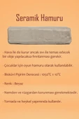 Beyaz Seramik Hamuru 2 kg Plastik Ebeşuar Seti Kil Seti Seramik Çamuru Çamur Kesme Teli Seramik Kili thumbnail 2