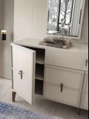 Ay Işığı Çekmeceli Dolaplı Aynasız Büfe Konsol 180x47x82cm thumbnail 3