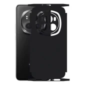 Honor Magic 6 Pro ile Uyumlu 360 Arka Kaplama   Mat Siyah - 1