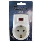 Rutter Tekli Priz Akım Koruma 3500w Güç Çocuk Koruma Duvar Prizi - 1