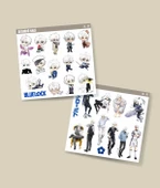 BlueLock-Nagi Seishiro-parlak kağıt -2li sticker set-telefon süsleme Blue Lock etiket - 2