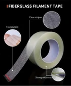 10mm İpli Montaj Bantı - Lifli Flament Bant 50mt - 1