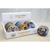 pilelistore Kedi Taşlı El Aynası Yuvarlak İnce thumbnail 2