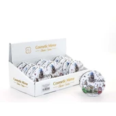 pilelistore Taşlı İstanbul Tasarımı El Aynası Kalın thumbnail 1