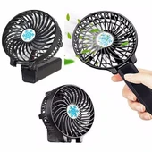 pilelistore 3 Kademeli Şarjlı Mini Fan Katlanabilir Vantilatör Usb Soğutucu - 1