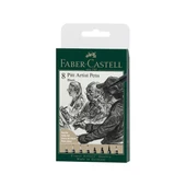 Faber Castell Pitt Artist Siyah 8'li Kalem 167158 thumbnail 1