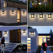 pilelistore Güneş Enerjili Duvar Lambası, Hareket Sensörlü S-50 - 3