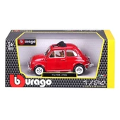 22099 Burago Fiat 500L 168 Kırmızı 1:24 -NessiWorldman thumbnail 1