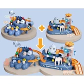 2in1 Arabalı Dinozor Temalı Yarış Pisti Raylı Parkur Macera Oyuncağı thumbnail 2