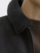 JACK JONES Erkek Yakası Kürklü Bomber Ceket 12282444 thumbnail 3