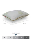 2 Adet Aloe Wera kumaşlı Visco parçacıklı ortopedik yastık,saten biyeli Visco yastık 1200 gr thumbnail 2