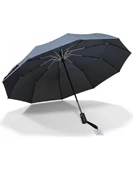 10 Telli Otomatik Şemsiye Rüzgara Dirençli Emniyetli Geniş ve Dayanıklı Tasarım Tam Otomatik Şemsiye thumbnail 2