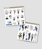 BlueLock-Nagi Seishiro-parlak kağıt -2li sticker set-telefon süsleme Blue Lock etiket - 1