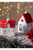The Mia Dekoratif Led Işıklı Yılbaşı Evi 10x7x12 cm  SUS0117 thumbnail 2