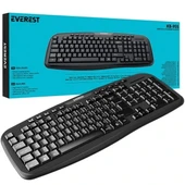 Everest Kb-955 Siyah Usb Multimedia Kablolu Q Standart Klavye - 3