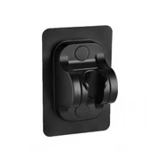 Periboia Kademeli Yapışkanlı Duş Başlığı Tutucu Ayarlı SİYAH Yeni thumbnail 2