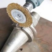 Tel Matkap Hobi Fırça 5+3 Pim 8 Parça Set Tel Fırça Seti Matkap Ucu Tel Fırça Pas Kir Boya Temizleme - 3