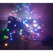 Periboia 10m 100 Led Damla Uçlu Led Işık RGB Işık Siyah Kablo - 1