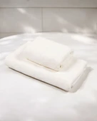 %100 Pamuk | Velune Banyo Havlusu 2'li Set | Kırık Beyaz | 80x160 | Otel Serisi thumbnail 3