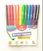 BU-BU KEÇELİ KALEM 12 RENK PVC thumbnail 1