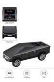 D68 Cyber Model Araba Tasarımlı Bluetooth Hoparlör 15w Güçlü Ses Rgb Led /tws/usb Siyah thumbnail 1