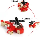 İdeas - 6 in 1 - Blok Oyuncak Pervaneli Uçak SM207-B thumbnail 7