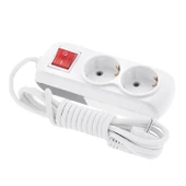 Anahtarlı Grup Priz Fiş Çoğaltıcı 1 Metre Topraklı Düğmeli Çoklu Kablolu 2'li Asmalı Uzatma thumbnail 5