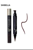 Shibella Damga Eyeliner, Kahverengi, Çift Taraflı, 24 Saat Dayanıklı, İnce Damga - 1