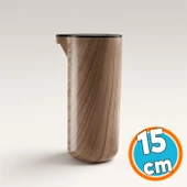 Kübik Meşe Sert Plastik 15 cm Mobilya Kanepe Koltuk Baza Yükseltme Ayağı Tekli Bohem Ayak thumbnail 1