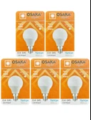(5 Adet) Osaka 7W (50W) Beyaz Işık E14 Duylu (İnce Duy) Led Mini Ampul thumbnail 1