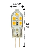 (5 Adet) Osaka 2W Sarı Işık (3000K) G4 Duylu Led Kapsül Ampul thumbnail 2