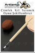 Çömlek Kil Seramik Polimer Oyma Şekillendirici Çift Taraflı Detay Kalemi 1 Adet Seramik Modelaj Oyma - 1